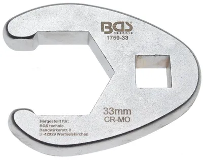 Produktbild von BGS 1759-33 Hahnenfußschlüssel 12,5 (1/2), 33 mm