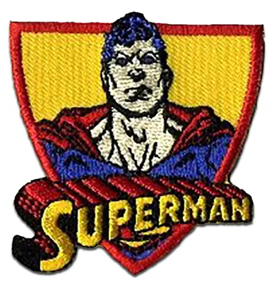 Produktbild von Superman Gesicht 2 - Aufnäher, Bügelbild, Aufbügler, Applikationen, Patches, Flicken, Zum Aufbügeln, Größe: 8,5 x 6,4 cm