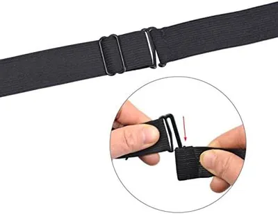 Produktbild von 10 Stück verstellbare, elastische und rutschfeste Perückenbänder, Haar- und Stirnbänder für Perücken (1 x 12 Zoll)