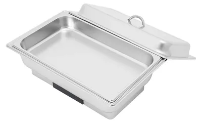 Immagine prodotto di Scaldavivande a buffet - Chafing dish elettrico da 9 l - A vasca singola - 600 W - Comandi touch - Acciaio inossidabile - Con coperchio - 35–90 °C - 56×36×26 cm