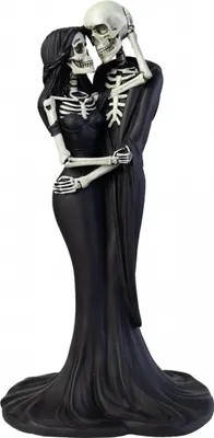 Produktbild von Gothic Skelett Figur ";Eternal Embrace"; 24 cm als Geschenkidee
