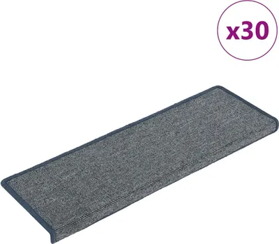 Produktbild von Stufenmatten 30 Stk. 65 x 21 x 4 cm Hellgrau und Blau Rechteckiger Rand
