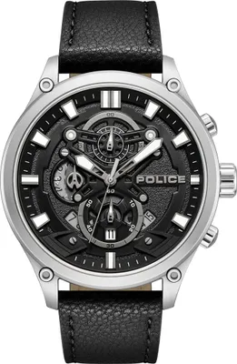 Produktbild von POLICE Herrenuhr Quarzuhr schwarz onesize Herren 46 PEWGC0052406, PEWGC0054204, PEWGC0054205