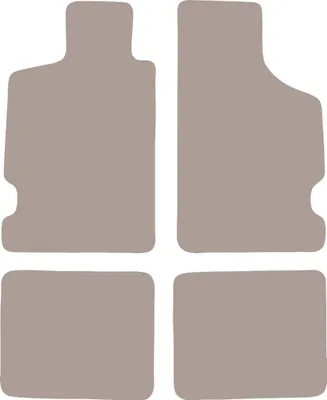 Image de Tapis de sol en velours pour Citroën Saxo hatchback (1996-2003) - tapis de sol LUX beige (4 pièces)