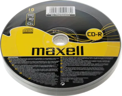Obrázok produktu pre Maxell CD-R 700MB 10 - pk, 52x, CD-R, 120 mm, 700 MB, Vreteno, 10 kusov
