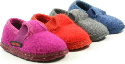 Produktbild von Giesswein 32-10-40164 Türnberg Kinder Hausschuhe Hüttenschuhe Wolle , Größe:32 EU, Farbe:Grau