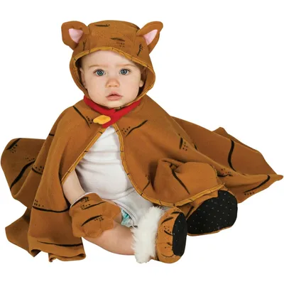 Produktbild von Baby Tiger Kostüm (Poncho mit Füßlingen & Handschuhe) Größe: 6-12Monate