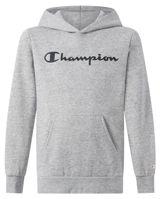 Produktbild von CHAMPION Kapuzen-Sweatshirt für Jungen mit Script-Logo Hellgrau Hellgrau L