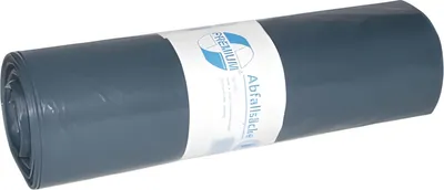 Image de DEISS 10023 Sac-poubelle recyclé - 140 litres, bleu, 20 pièces