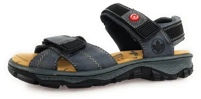 Produktbild von Rieker Damen Trekking Sandale Outdoorsandale aus Leder 68851, Größe:36 EU, Farbe:Blau