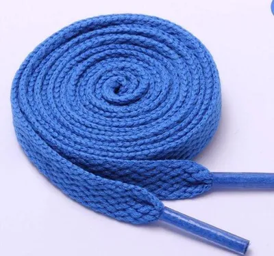 Obrázek produktu pro Bílé sportovní tkaničky do tenisek, šířka 8 mm