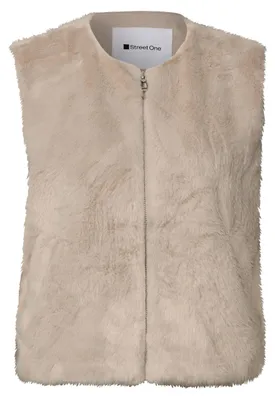 Produktbild von Street One Fake Fur Vest clay sand 36