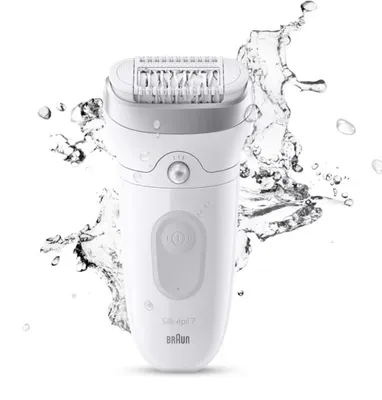 Zdjęcie produktu dla Braun Silk·épil 7, depilator damski z szeroką głowicą, kolor: brązowy