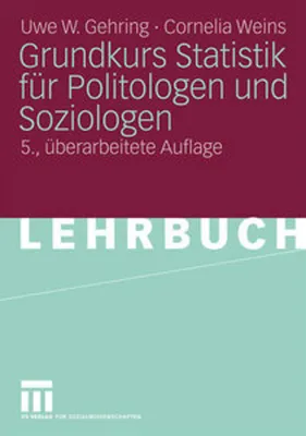 Obrázok produktu pre Grundkurs Statistik für Politologen und Soziologen