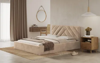 Obrázek produktu pro Postel PRATO 160x200 béžová s úložným prostorem