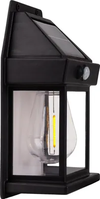 Obrázok produktu pre Nástenné svietidlo LED, detektor pohybu, čierne, H 17 cm