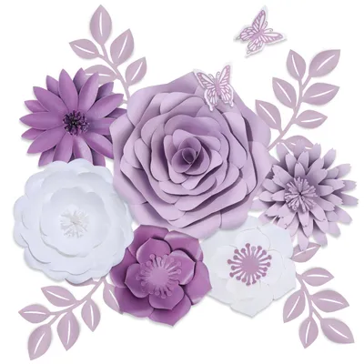 Productafbeelding van Enorme 3D-papierbloemen voor wanddecoratie