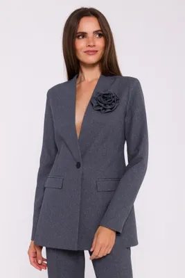 Produktbild von Stylove Damen der Sakko Qudel S370 grau S