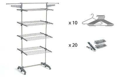 Immagine prodotto di Stendibiancheria 30m 4 livelli + accessori Kitchen move BAT-TR-27S