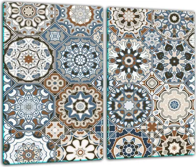 Obrázek produktu pro Kryt varné desky Skleněný kryt varné desky Splashback 60x52cm vzor
