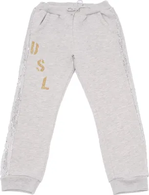 Image de 7088S DIESEL pantalon de survêtement gris à strass enfant