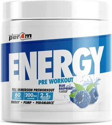 Produktbild von Per4m Energy Pre-Workout (60 Serv) Blue Raspberry - Pre-Workout - Pre-Workout Booster