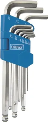 Image de Jeu de clés Allen NAREX 1/16-3/8 9 pièces