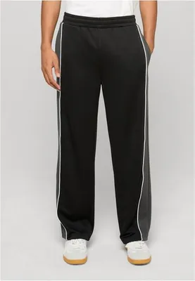 Image de Pantalon de survêtement Urban Classics Interlock College à jambes larges, noir - XL