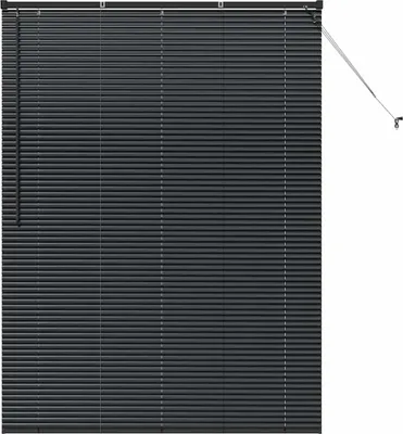 Zdjęcie produktu dla Żaluzje listwowe vidaXL, czarne, 175 x 130 cm, aluminium