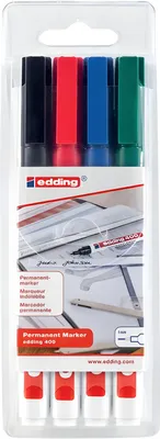Produktbild von Edding Permanentmarker 400 1 mm 4er-Set alt
