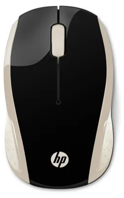 Produktbild von HP Wireless-Maus 200 (Silk Gold), Beidhändig, Optisch, RF Wireless, 1000 DPI, Gold