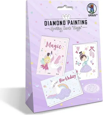 Obrázek produktu pro URSUS Diamond Painting Magic, Dětská sada na malování diamantů, Vícebarevný