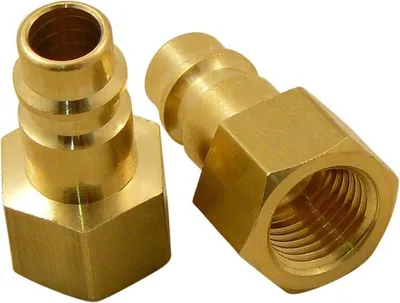 Produktbild von 1 x Stecknippel Druckluftanschluss Kompressor, Schlauch Innengewinde 1/4 Zoll