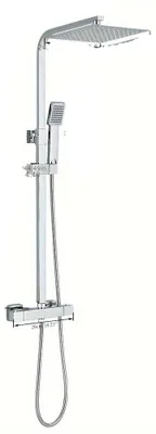 Produktbild von Regendusche-Set – Duschkopf – Handbrause – Duscharmatur – Duscharmatur mit Zweihandbedienung – Edelstahl