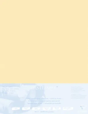 Produktbild von Clairefontaine Papier für Pastellmalerei 5 Bogen 50x70cm Butterblume 496022C