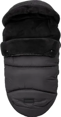 Produktbild von MamaLoes Schwarz Deluxe Kinderwagen Fußsack