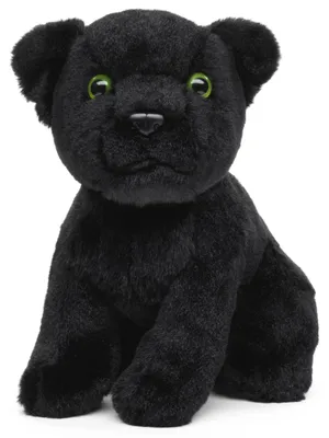 Produktbild von Uni-Toys - Panther Baby, sitzend - 18 cm (Höhe) - Plüschtier, Kuscheltier