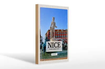Produktbild von Holzschild Reise 20x30cm NICE Alpes-Maritimes France Geschenk