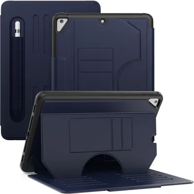 Produktbild von Mobigear Magnetic Folio iPad Air 2 (2014) Hülle Klapphülle + Stifthalter - Marineblau
