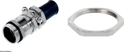 Produktbild von LAPP Verschraubung mit Biegeschutz und Gegenmutter PG29x1,588 Messing (CuZn) vernickelt Gewindelänge 8,0mm - 1 Stück