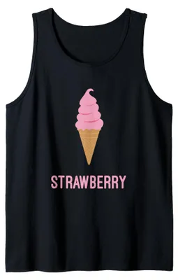 Productafbeelding van Aardbei-ijs ijsje tanktop
