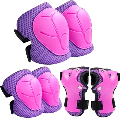 Produktbild von Kinder Schutzausrüstung 6 in 1, blau, für Inline-Skates