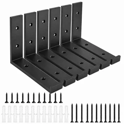 Immagine prodotto di Set di 6 robusti supporti per scaffali Acciaio al carbonio