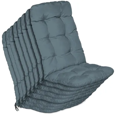 Productafbeelding van Beautissu set van 8 rugleuningkussens "Flair HL", 120x50x8 cm, in de kleur duivenblauw