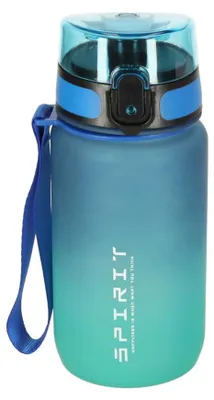 Immagine prodotto di Borraccia bidone con cannuccia sport 600ml blu-verde