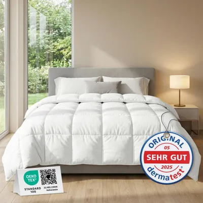 Produktbild von Gentle North Bettdecke 220x200 als Schlafdecke - Ganzjahresdecke für Allergiker geeignet - Weiche Steppdecke - Besonders Flauschig & waschbar bei 60°