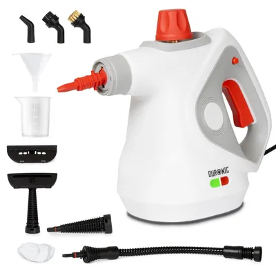 Produktbild von Duronic SC32 WE Dampfreiniger, Polster und Teppichreiniger Gerät, 1500 Watt Polsterreiniger, Handdampfreiniger mit 3 m Kabel, Handgerät mit 350 ml