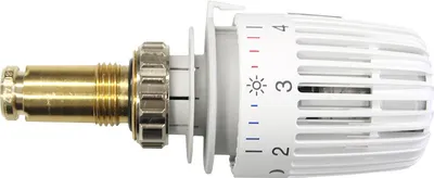 Produktbild von Universalset Einsatz kurz - Ventileinsatz kurz mit Heimeier Thermostatkopf K weiß