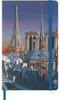 Image de Carnet Moleskine « I AM the city Paris », édition limitée, format L/A5, ligné, couverture rigide