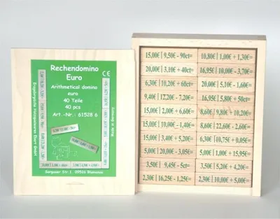 Obrázok produktu pre Vzdelávacia hračka Euro domino ŠxVxH 20x16,5x3cm NOVINKA